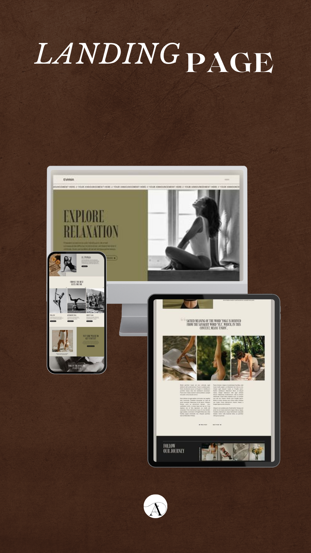Evania Landing Page Project